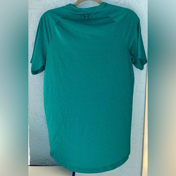 Men's Under Armour Teal Green Short Sleeve Performance Tee - Picture 7 of 11
